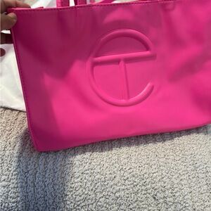 Telfar Pink Shopping Bag